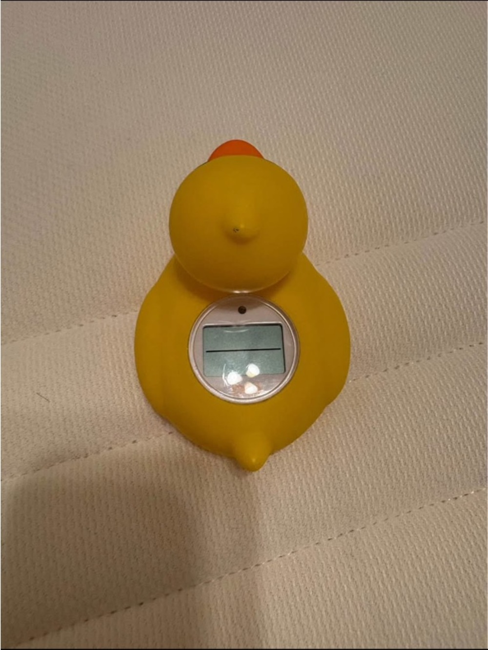 Yellow Rubber Duck Bath Thermometer with Digital Display